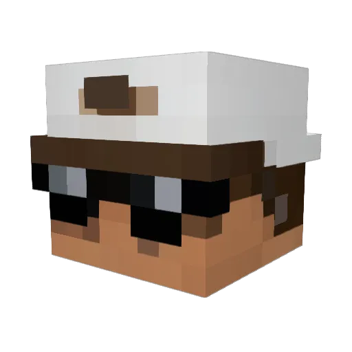 emptyl0r3 Minecraft avatar head, 3D render