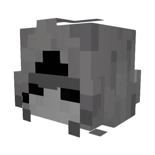 emqress Minecraft avatar head, 3D render