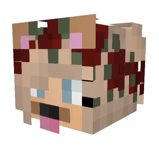 emrahgunduz Minecraft avatar head, 3D render