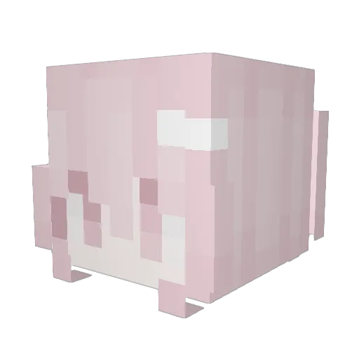 emratta Minecraft avatar head, 3D render