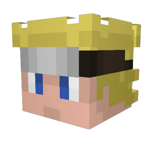 emrax93 Minecraft avatar head, 3D render