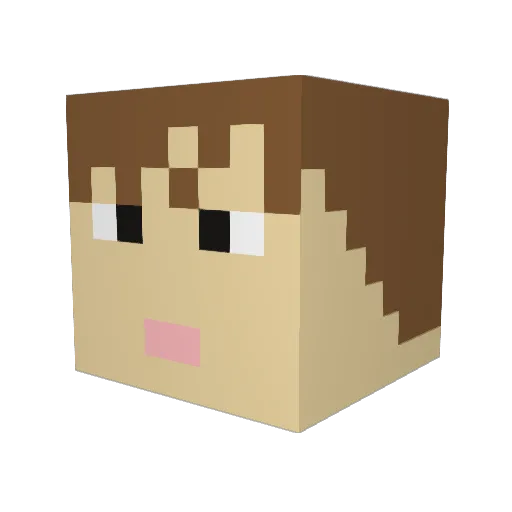emre023 Minecraft avatar head, 3D render