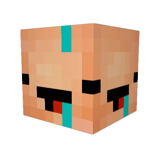 emre120 Minecraft avatar head, 3D render