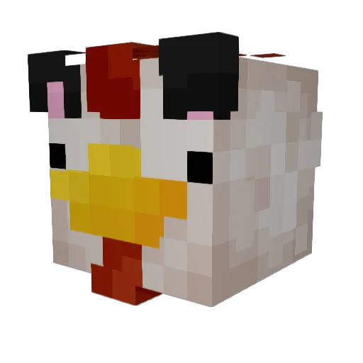 emredk Minecraft avatar head, 3D render