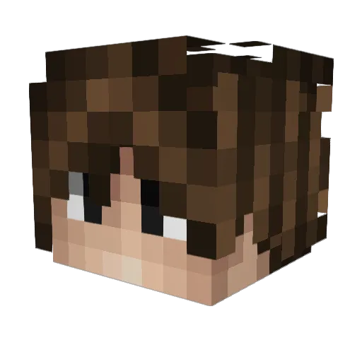 emreercetin Minecraft avatar head, 3D render