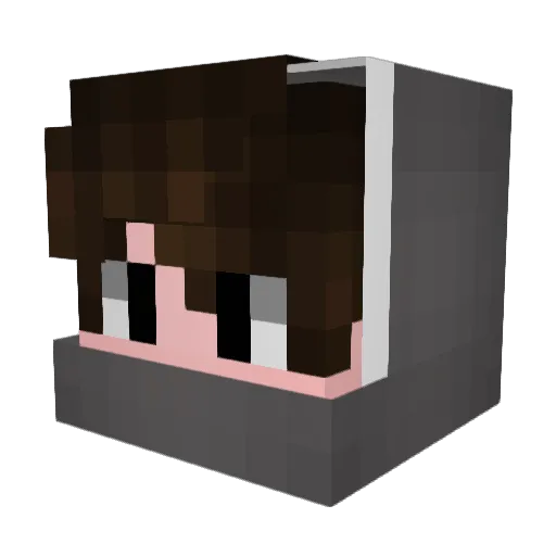 emrelicious Minecraft avatar head, 3D render