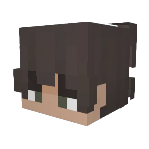 emreqq Minecraft avatar head, 3D render