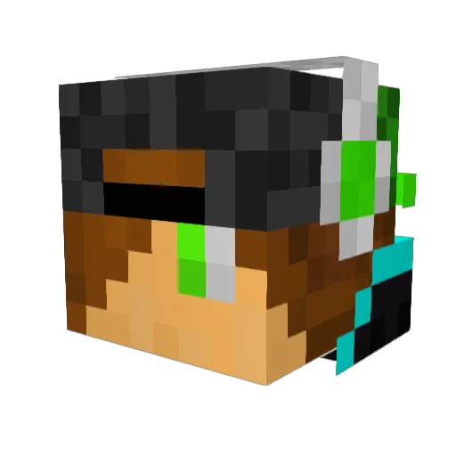 emreseyaa Minecraft avatar head, 3D render