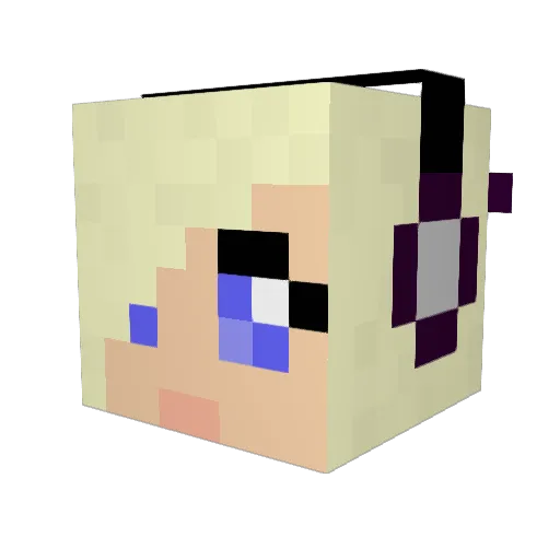 emrie Minecraft avatar head, 3D render