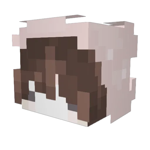 emrosiee Minecraft avatar head, 3D render