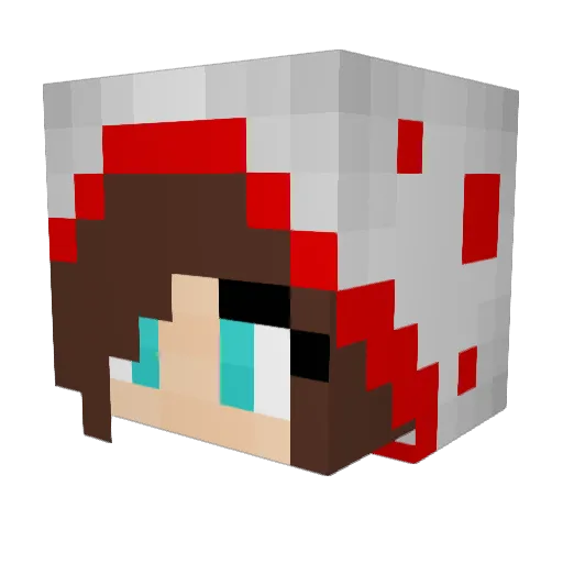 emrox389 Minecraft avatar head, 3D render