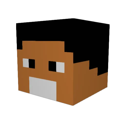 emrre68 Minecraft avatar head, 3D render