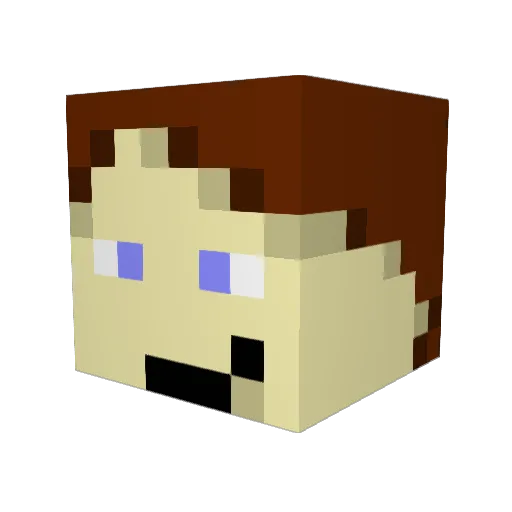emrys_0 Minecraft avatar head, 3D render