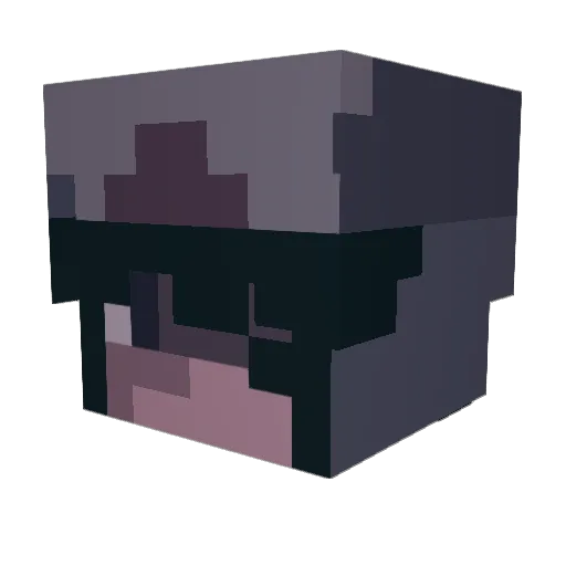 emryser Minecraft avatar head, 3D render