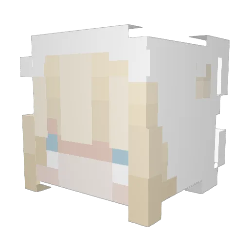 emsalie Minecraft avatar head, 3D render