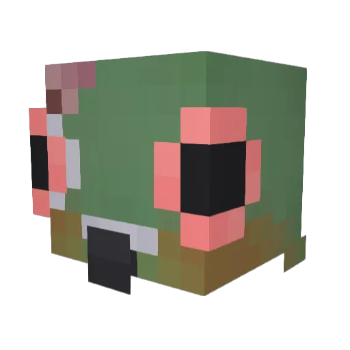 emshaa Minecraft avatar head, 3D render