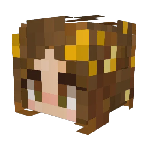 emsocake Minecraft avatar head, 3D render