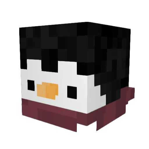 emstaduda Minecraft avatar head, 3D render