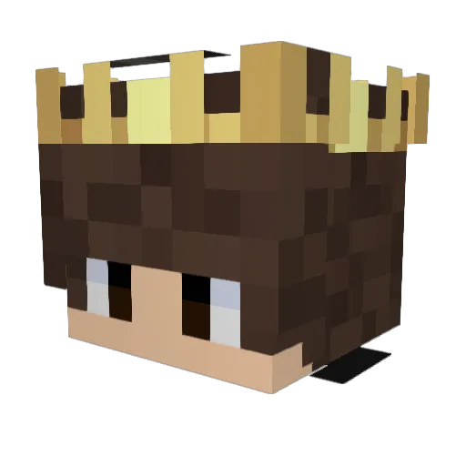 emtach Minecraft avatar head, 3D render