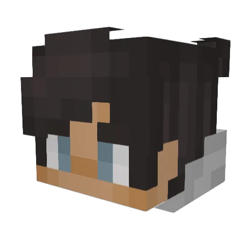 emtandy Minecraft avatar head, 3D render
