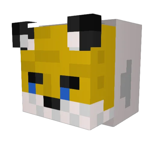 emtiijii Minecraft avatar head, 3D render