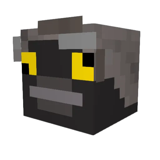 emubird1932 Minecraft avatar head, 3D render