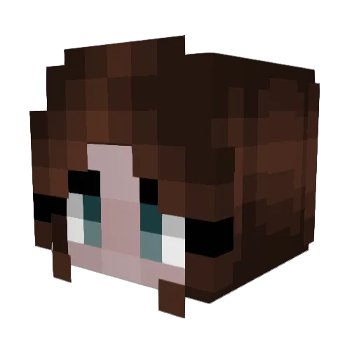 emunemuu Minecraft avatar head, 3D render