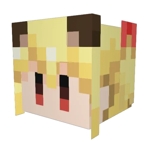 emurinrin Minecraft avatar head, 3D render