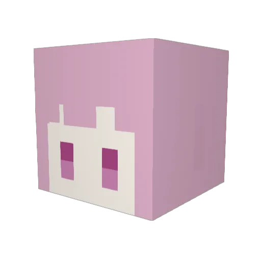 emusan1270 Minecraft avatar head, 3D render