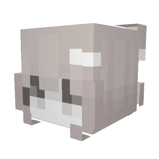 emuv Minecraft avatar head, 3D render