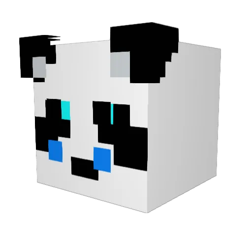 emvuuu Minecraft avatar head, 3D render