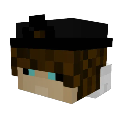 emxiki Minecraft avatar head, 3D render