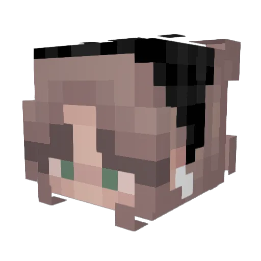 emysdaa Minecraft avatar head, 3D render