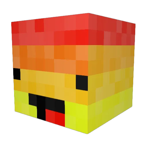 emzaw17 Minecraft avatar head, 3D render