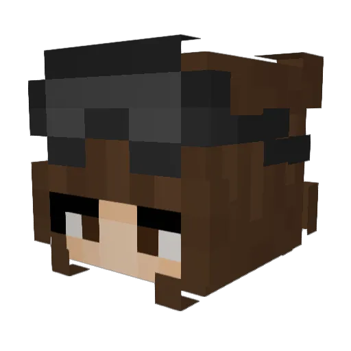 emzillaa Minecraft avatar head, 3D render