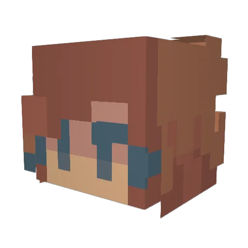 emzyandamzy Minecraft avatar head, 3D render