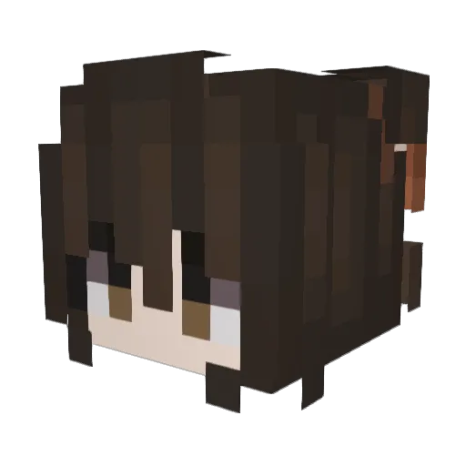 emzyexpert Minecraft avatar head, 3D render