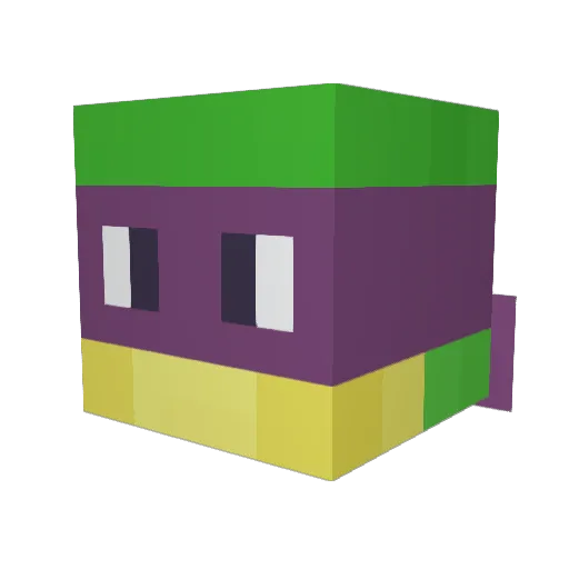 emzyme1208 Minecraft avatar head, 3D render