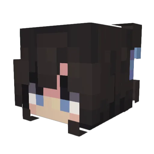 en522 Minecraft avatar head, 3D render