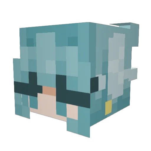 enVt6 Minecraft avatar head, 3D render