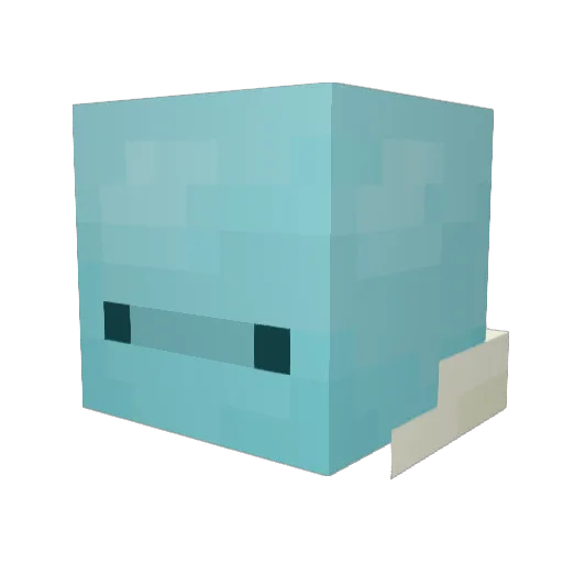 en_chai Minecraft avatar head, 3D render