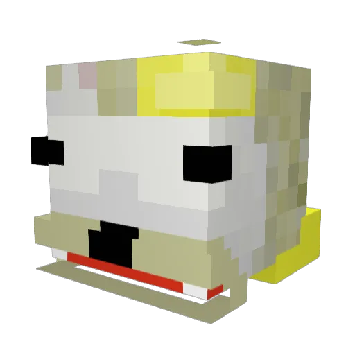 en_tase Minecraft avatar head, 3D render