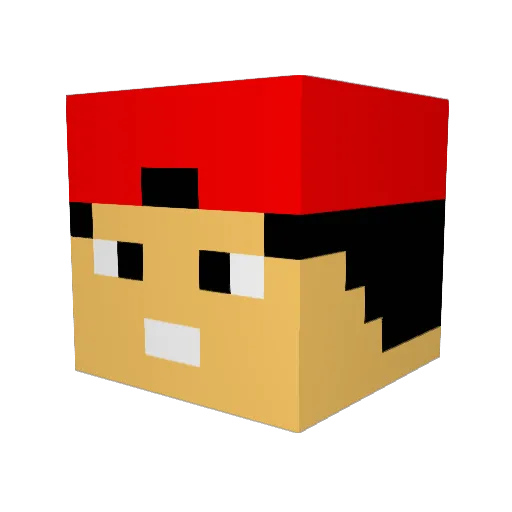 enanito69 Minecraft avatar head, 3D render