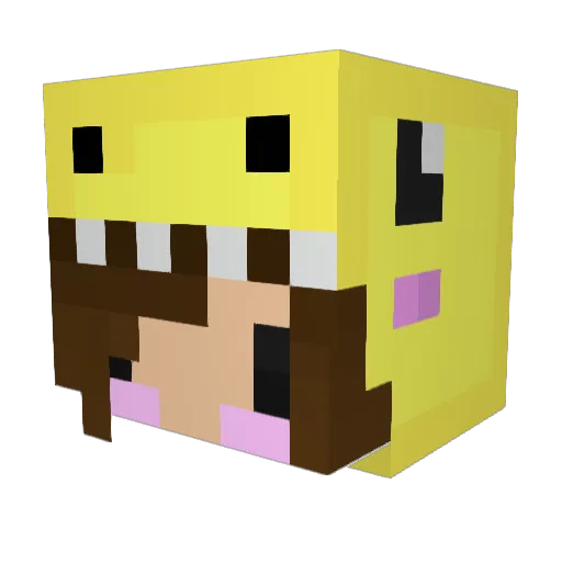 enatos Minecraft avatar head, 3D render