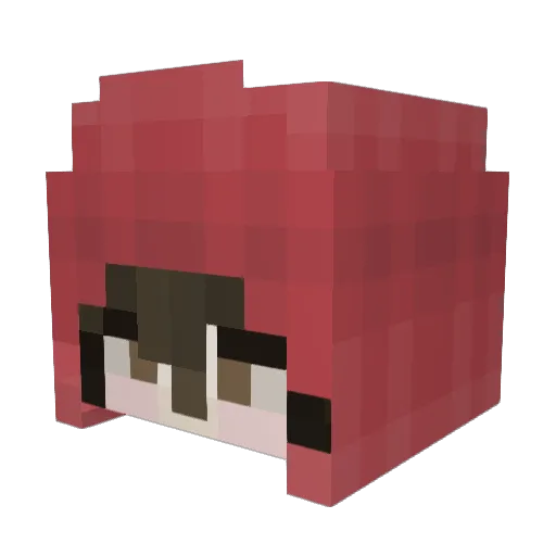 enavrse Minecraft avatar head, 3D render