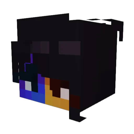 enawave Minecraft avatar head, 3D render