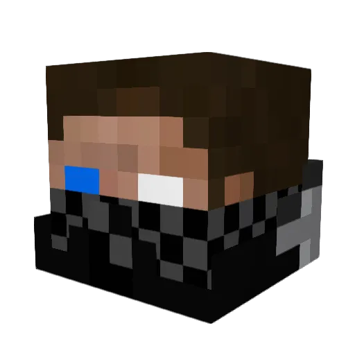 enchantedwizard1 Minecraft avatar head, 3D render