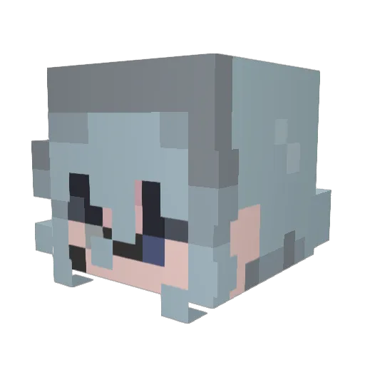 encursio Minecraft avatar head, 3D render