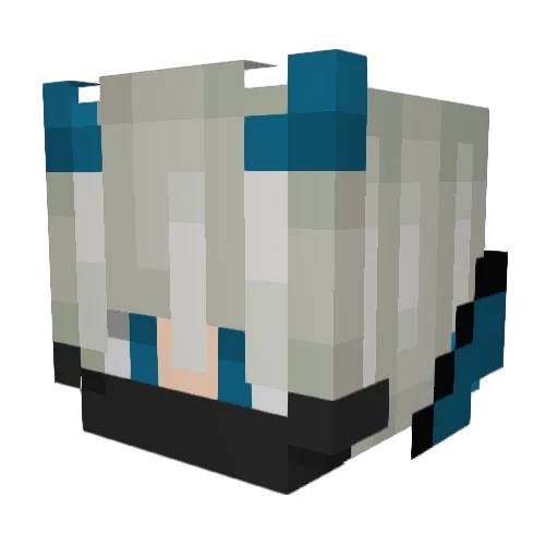 endFazentani Minecraft avatar head, 3D render