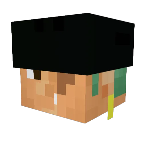 endabvor Minecraft avatar head, 3D render